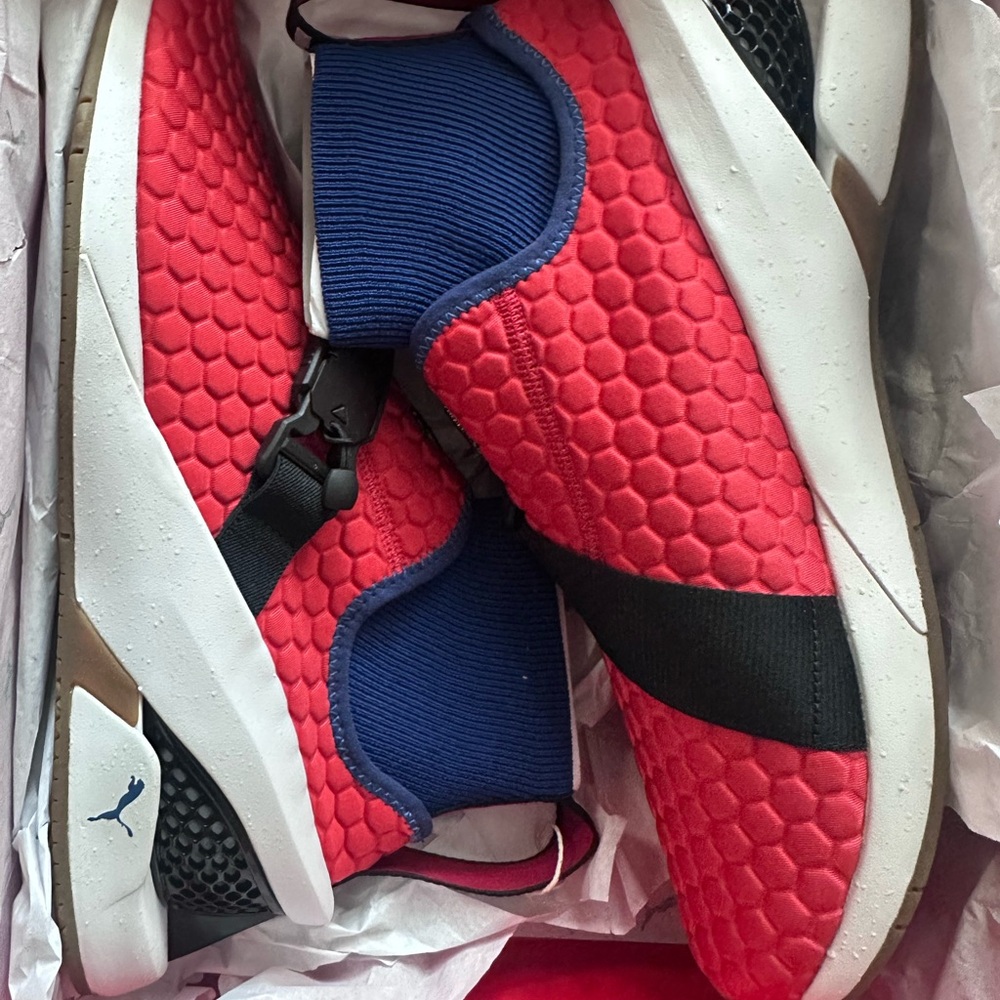 Puma Ferrari IONF Puff Sneakers- Rossi Corsa/Blazing Blue